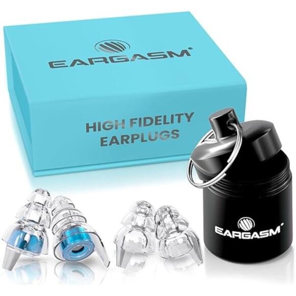 High Fidelity Earplugs with Blue Filters - Reusable Noise Reduction Hearing - Picture 7 of 7